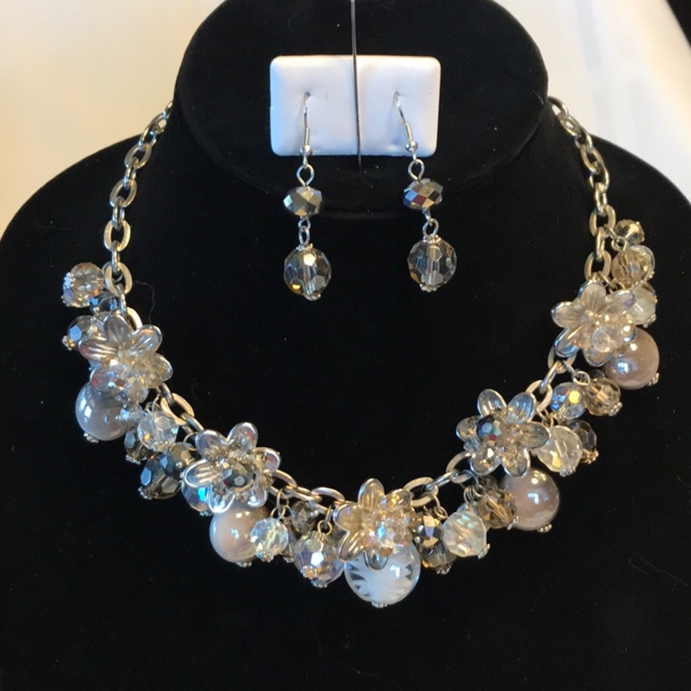 Statement Necklace and Earrings